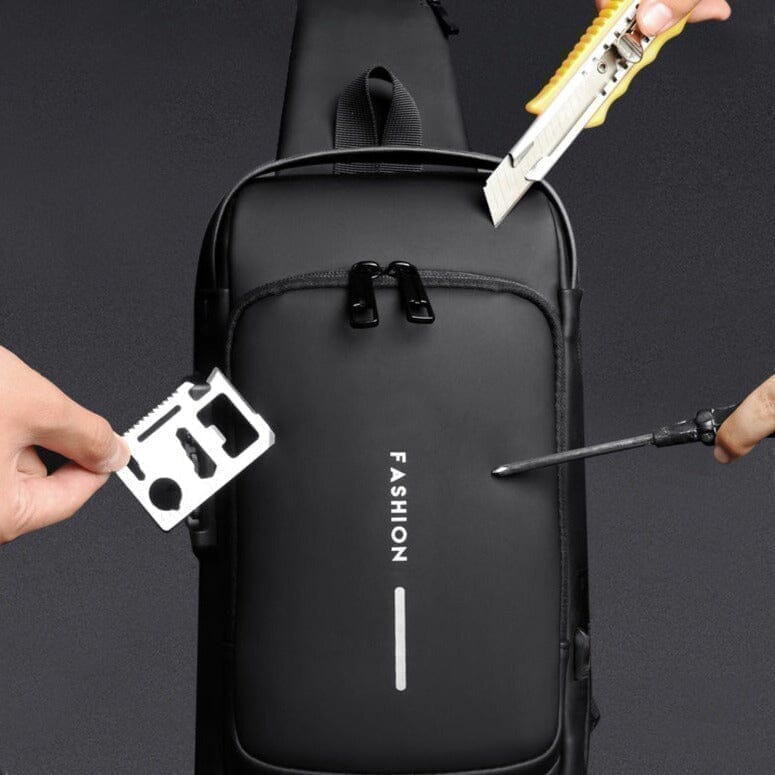 Mochila Anti - Furto com Senha USB Slim Bag - Shoponline