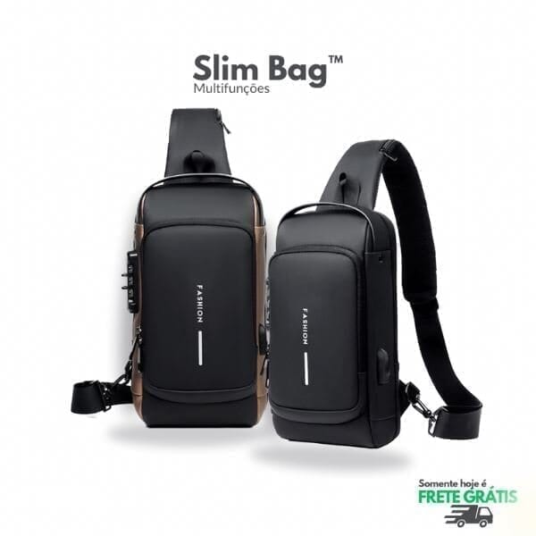 Mochila Anti - Furto com Senha USB Slim Bag - Shoponline