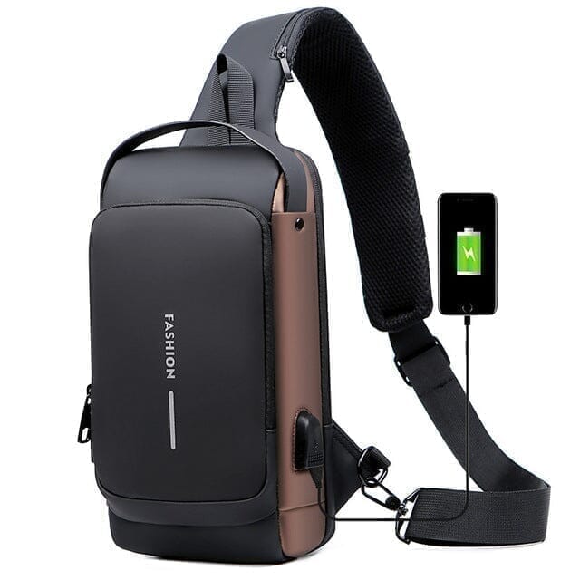 Mochila Anti - Furto com Senha USB Slim Bag - Shoponline